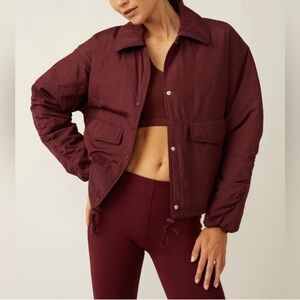 NWOT Free People Movement Off the Bleachers Coaches jacket